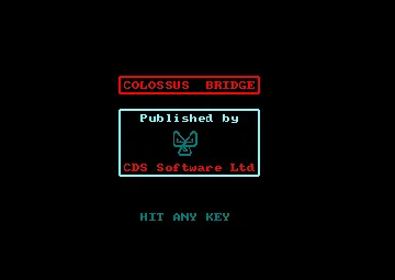 Colossus 4 Bridge (UK) (1986) screen shot title